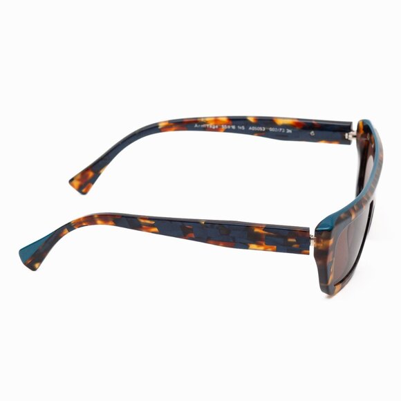 Alain Mikli A0 5053 Armitage 002/73 Teal Brown Tortoise Shield Sunglasses - Picture 9 of 14